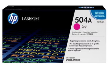 HP CE253A OEM Toner Cartridge, Magenta, For HP Printers, Standard Yield, 7000 Pages, 1/Carton