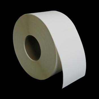 4 in W x 6 in L Direct Thermal Matte Paper Labels, 12 in OD, 3 in Core, White, Standard Adhesive, No Perf, 2,980 Labels/Roll, 2 Rolls/Case, 1 Case (5,960 Labels), Black Rhino Preferred