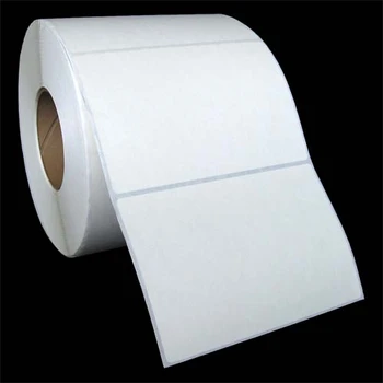6 in W x 4 in L IJ Matte Film - BS5609 Certified Labels, 6 in OD, 3 in Core, White, Freezer Grade Adhesive, Perf, 815 Labels/Roll, 4 Rolls/Case, 1 Case (3,260 Labels), Black Rhino Preferred