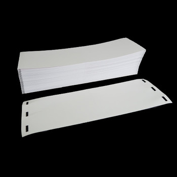 4 in W x 12 in L IJ Matte Paper Tags, Fanfold, White, Perf, 12 in Fanfold Length, With Black Marks, 500 Tags/Stack, 2 Stacks/Case, 1 Case (1,000 Tags), Black Rhino Stock Labels