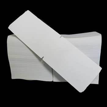 4 in W x 6.5 in L TT Matte Paper Tags, Fanfold, White, Perf, 13 in Fanfold Length, 2,500 Tags/Stack, 2 Stacks/Case, 1 Case (5,000 Tags), Black Rhino Stock Labels