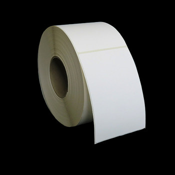4 in W x 6 in L TT Matte Paper Labels, 8 in OD, 3 in Core, White, Repositionable Adhesive, Perf, 1,000 Labels/Roll, 4 Rolls/Case, 1 Case (4,000 Labels), Black Rhino MagnaTak