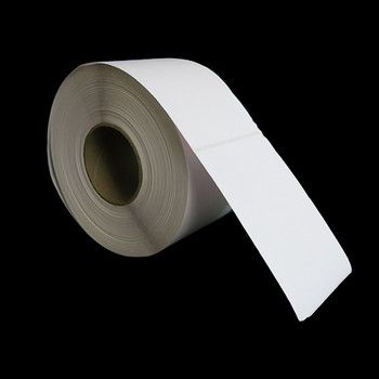 4 in W x 6 in L TT Matte Film Labels, 8 in OD, 3 in Core, White, General Purpose Permanent Adhesive, Perf, 800 Labels/Roll, 4 Rolls/Case, 1 Case (3,200 Labels), Black Rhino Stock Labels