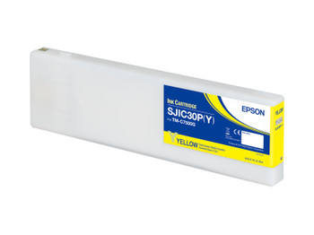Epson ColorWorks C7500G Gloss Yellow Ink Cartridge, SJIC30P(Y), C33S020638, 340 mL