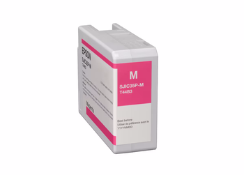 Epson ColorWorks C6000/C6500 Magenta Ink Cartridge, SJIC35P(M), C13T44B320, 80 mL
