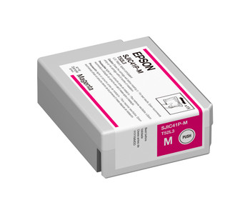Epson ColorWorks C4000 Magenta Ink Cartridge, SJIC41P(M), C13T52L320, 50 mL