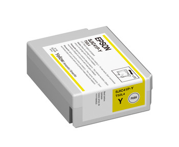 Epson ColorWorks C4000 Yellow Ink Cartridge, SJIC41P(Y), C13T52L420, 50 mL