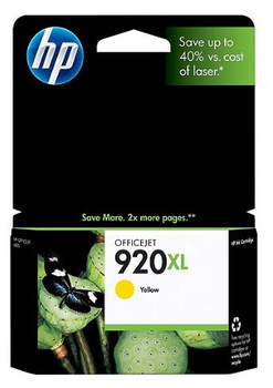 HP CD974AN OEM Ink Cartridge, Yellow, For HP Printers, High Yield, 700 Pages, 1/Carton