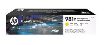 HP L0R15A OEM Ink Cartridge, Yellow, For HP Printers, Extra High Yield, 16000 Pages, 1/Carton