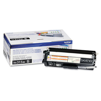 Brother TN315BK OEM Toner Cartridge, Black, For Brother Printers, High Yield, 6000 Pages, 1/Carton