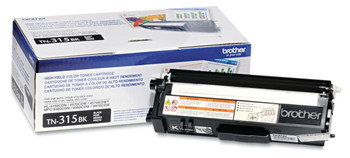 Brother TN315BK OEM Toner Cartridge, Black, For Brother Printers, High Yield, 6000 Pages, 1/Carton