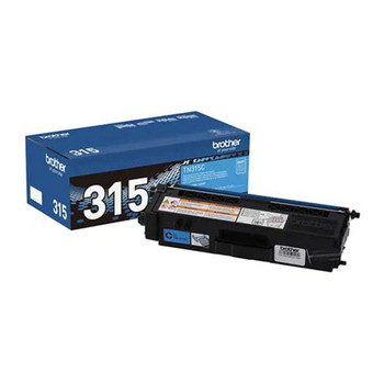 Brother TN315C OEM Toner Cartridge, Cyan, For Brother Printers, High Yield, 3500 Pages, 1/Carton