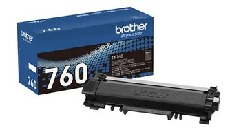 Brother TN760 OEM Toner Cartridge, Black, For Brother Printers, High Yield, 3000 Pages, 1/Carton
