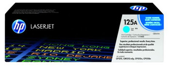 HP CB541A OEM Toner Cartridge, Cyan, For HP Printers, Standard Yield, 1400 Pages, 1/Carton