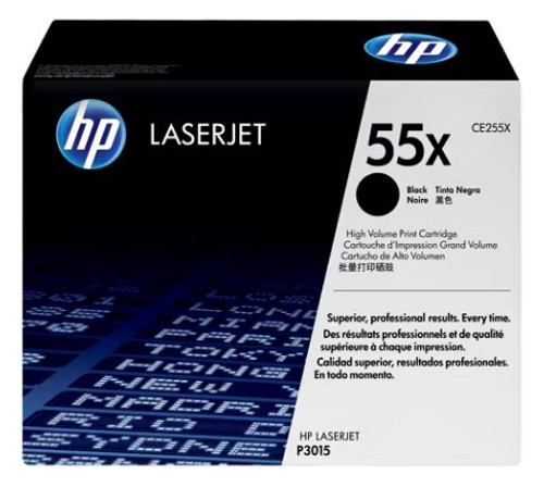 Black Rhino Remanufactured Toner Cartridge, Black, For HP Printers, CE255X Replacement, High Yield, 12500 Pages, 1/Carton