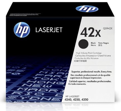 Black Rhino Remanufactured Toner Cartridge, Black, For HP Printers, Q5942X Replacement, High Yield, 20000 Pages, 1/Carton