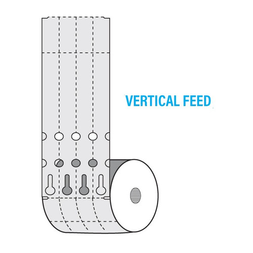 1" x 10" Loop-N-Lock Plant Collars, Thermal Transfer Printed, Vertical Orientation, Orange