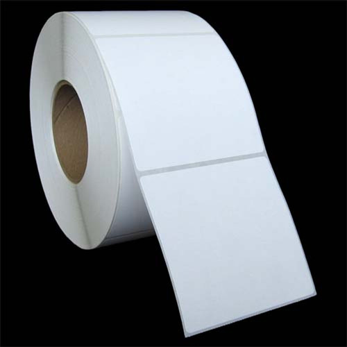 4 in W x 4 in L IJ Matte Paper Labels, 6 in OD, 3 in Core, White, Standard Adhesive, No Perf, 900 Labels/Roll, 4 Rolls/Case, 1 Case (3,600 Labels), Black Rhino Preferred