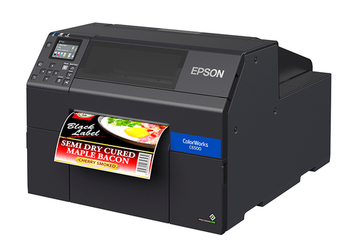 Epson ColorWorks CW-C6500A Gloss Color Inkjet Label Printer, Auto-Cutter, 8.34 in Print Width, Serial + Ethernet + USB