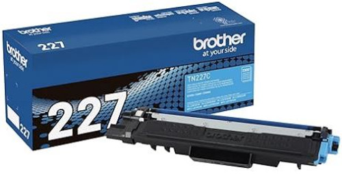 Brother TN227C OEM Toner Cartridge, Cyan, For Brother Printers, High Yield, 2300 Pages, 1/Carton