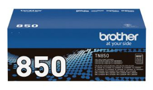 Brother TN850 OEM Toner Cartridge, Black, For Brother Printers, High Yield, 8000 Pages, 1/Carton