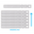 1" x 9" Loop-N-Lock Plant Collars, Thermal Transfer Printed, Horizontal Orientation, Lime