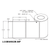 6 in W x 4 in L IJ Matte Film - BS5609 Certified Labels, 6 in OD, 3 in Core, White, Freezer Grade Adhesive, Perf, 815 Labels/Roll, 4 Rolls/Case, 1 Case (3,260 Labels), Black Rhino Preferred