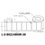 2 in W x 1 in L IJ Matte Film - BS5609 Certified Labels, 8 in OD, 3 in Core, White, High Performance Permanent Adhesive, No Perf, 4,800 Labels/Roll, 4 Rolls/Case, 1 Case (19,200 Labels), Black Rhino Stock Labels