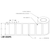 2 in W x 1 in L DT Matte Paper Labels, 5 in OD, 1 in Core, White, All-Temp Permanent Adhesive, Perf, 2,340 Labels/Roll, 4 Rolls/Case, 1 Case (9,360 Labels), Black Rhino Stock Labels