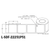 2.25 in W x 2.5 in L DT Matte Paper Labels, 5 in OD, 1 in Core, White, All-Temp Permanent Adhesive, Perf, 1,000 Labels/Roll, 4 Rolls/Case, 1 Case (4,000 Labels), Black Rhino Stock Labels