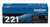 Brother TN221BK OEM Toner Cartridge, Black, For Brother Printers, Standard Yield, 2500 Pages, 1/Carton