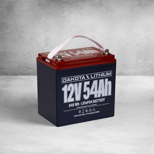 DAKOTA LITHIUM - 12V 54AH DEEP CYCLE LIFEPO4 BATTERY DAKOTA LITHIUM - 12V 54AH DEEP CYCLE LIFEPO4 BATTERY