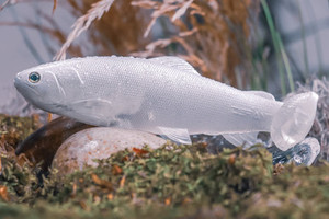 DEFIANT - 210 8.25" SWIMBAIT GHOST PEARL WHITE DEFIANT - 210 8.25" SWIMBAIT GHOST PEARL WHITE