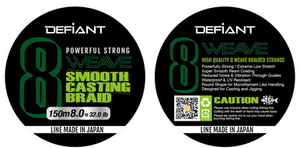 DEFIANT - SMOOTH CASTING BRAIDED LINE X8 DARK GREEN - 328 YDS DEFIANT - SMOOTH CASTING BRAIDED LINE X8 DARK GREEN - 328 YDS
