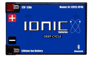 IONIC LITHIUM - 12V 12Ah | LiFePO4 Deep Cycle Battery + Bluetooth IONIC LITHIUM - 12V 12Ah | LiFePO4 Deep Cycle Battery + Bluetooth