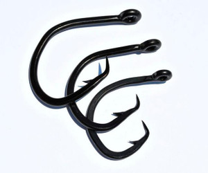 OUTDOORALPHAS - Black Commercial Forged Straight Circle Hooks 5pk OUTDOORALPHAS - Black Commercial Forged Straight Circle Hooks 5pk