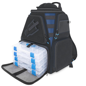 Reaction Tackle - Fishing Tackle Backpack- Trays included Reaction Tackle - Fishing Tackle Backpack- Trays included