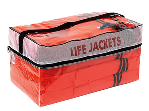 Kent - Type II Life Jackets 4-Pack with Vinyl Storage Bag