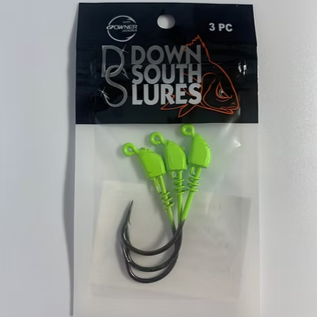 Down South - DSL Jig Head 3pk - Chart