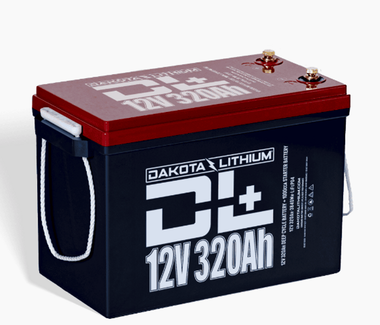DL+ 12V 320Ah Dual Purpose Heated LiFePO4 Battery