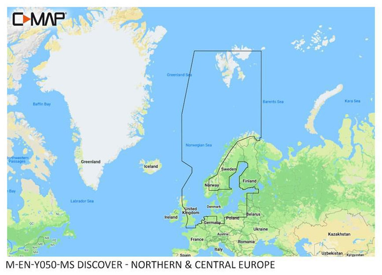 Lowrance - C-MAP® DISCOVER™ - Northern & Central Europe