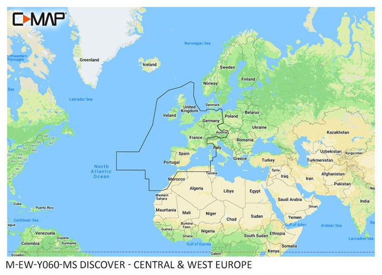 Lowrance - C-MAP® DISCOVER™ - Central & West Europe