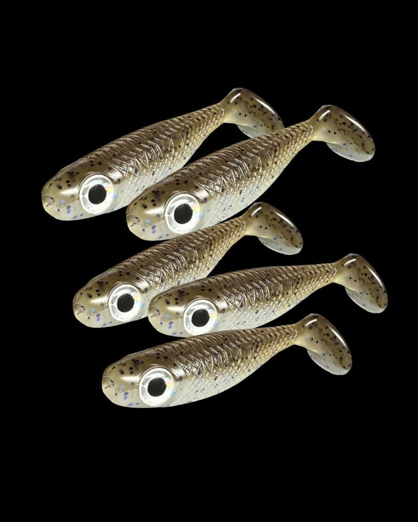 MIKO LURES - 3" Paddle Tails - New  5pk