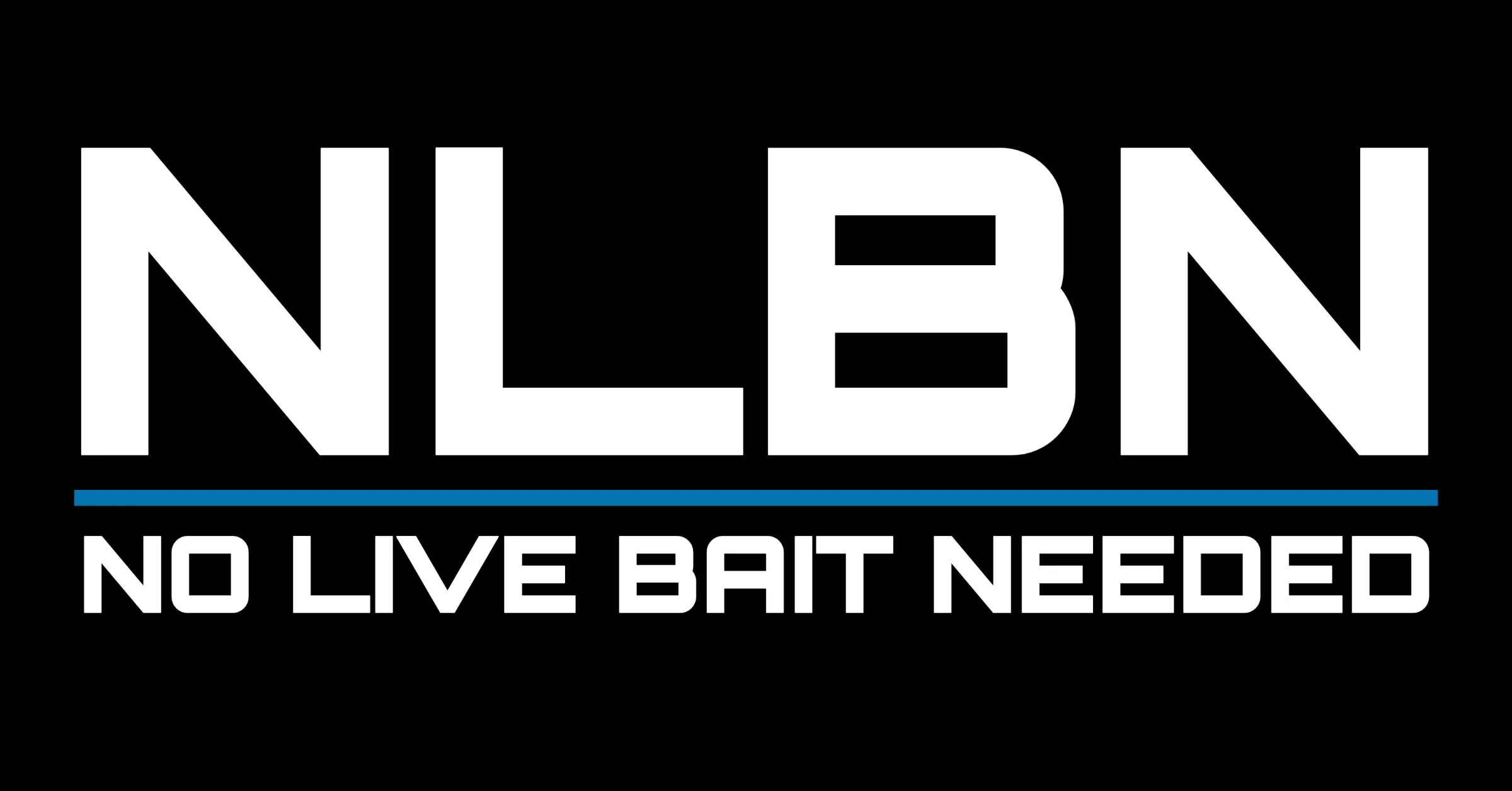 No Live Bait Needed fishing brand logo