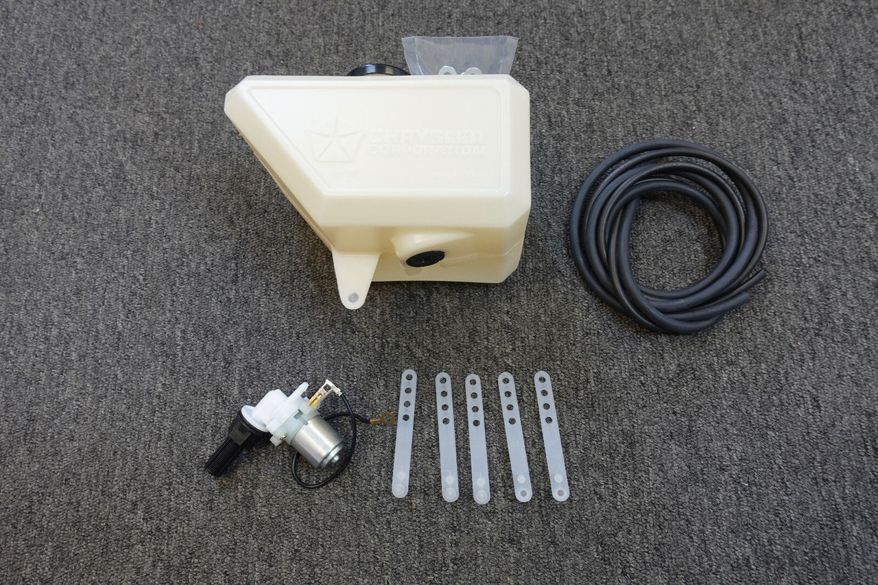 Windshield Washer Bottle w/ Electric Pump Kit - 1967-1968 C Body