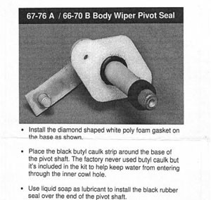 Wiper Seal Kit - 1962-1965 B Body