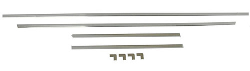 67 Dart & Barracuda 2 Dr HT Front Chrome Mylar Trim Lock Strip