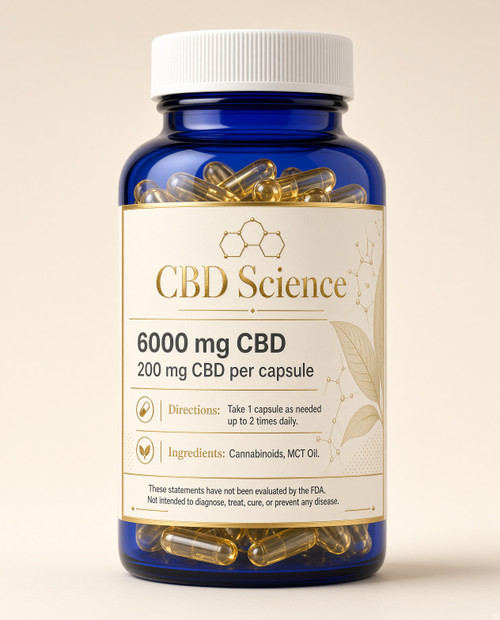 Our flagship 6000 milligram Bottle of Capsules delivers the full power of whole-plant hemp extract in a clean, unflavored oil. Sublingual absorption means you feel the difference in minutes — ideal for stress, sleep support, and daily balance.