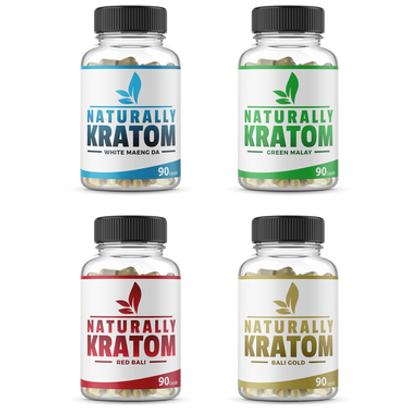 Naturally Kratom Capsules, 90CT