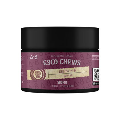 Esco Chews D8 Gummies, 10pk/500mg*